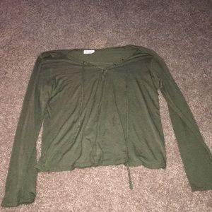 army green top